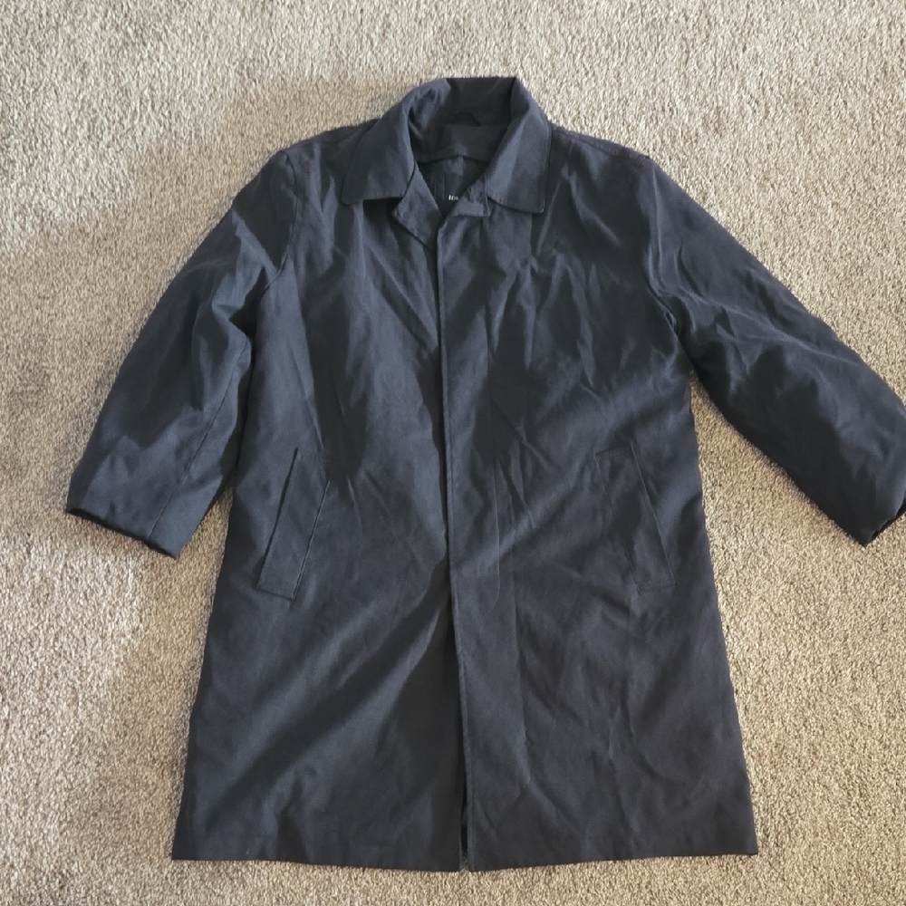 London Fog Men's Black Trench Coat